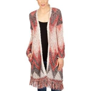 Lucky Brand Multicolor Chevron Cardigan